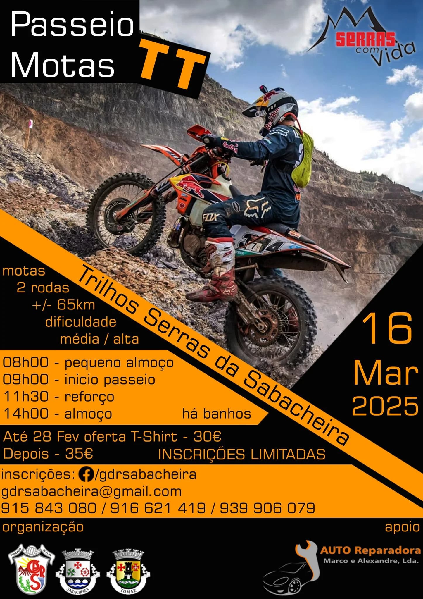 Passeio Moto TT – GDR Sabacheira Serras