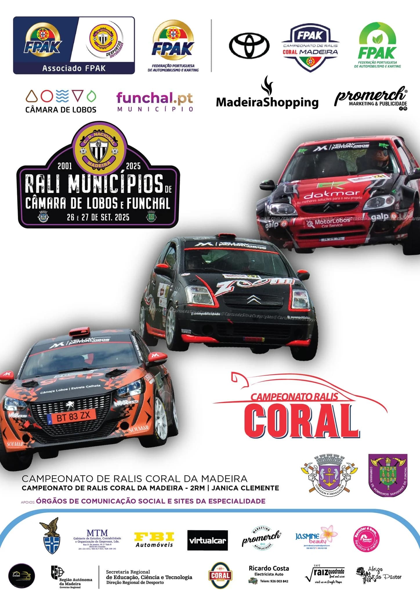 Rali Municípios de Câmara de Lobos e Funchal 2025
